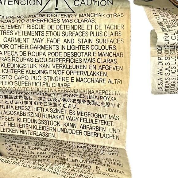 Zara Womens High Rise Distressed Medium Wash Blue Jeans Relaxed Mom Fit sz 4 - Picture 15 of 16